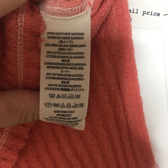 Free People Pink and Cream Ombré Sun Dial Tee - Picture 6 of 7